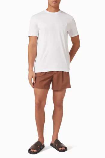 Boxer-style Shorts in Cotton-poplin