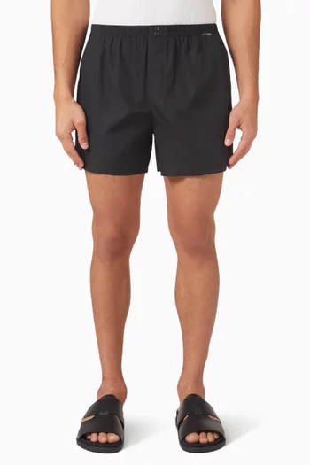 Boxer-style Shorts in Cotton-poplin