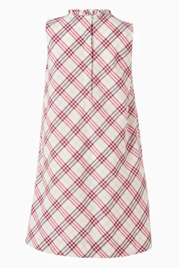 Yvette Check Dress in Cotton