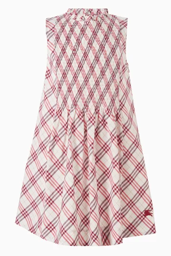 Yvette Check Dress in Cotton