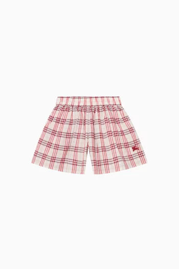 Marcy Check-print Shorts