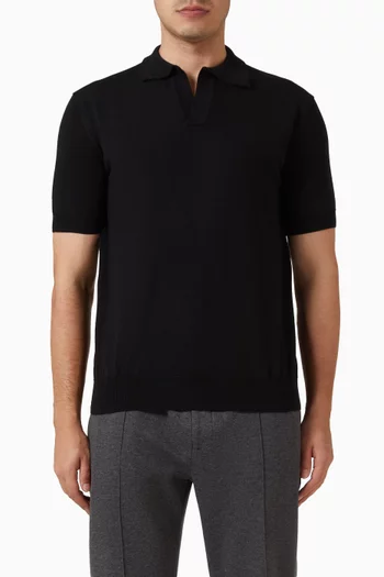 Buttonless Polo Shirt in Cashwool®