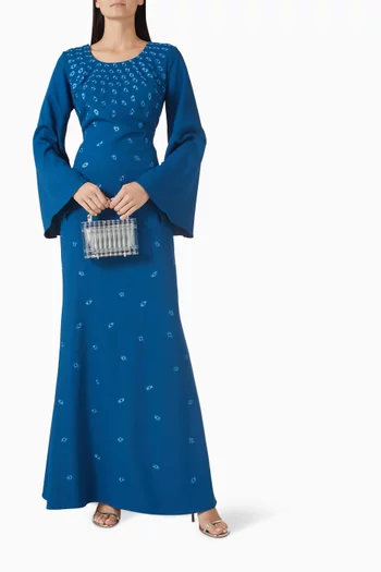 Embroidered Maxi Dress