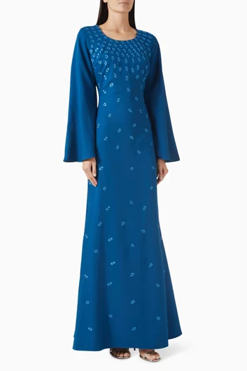 Embroidered Maxi Dress