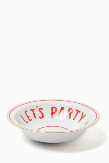 وعاء بنقشة Let's Party بورسلين