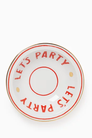 وعاء بنقشة Let's Party بورسلين