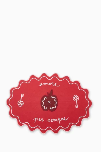 Love Forever Placemat in Cotton