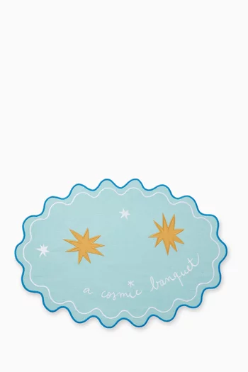 A Cosmic Banquet Placemat in Cotton
