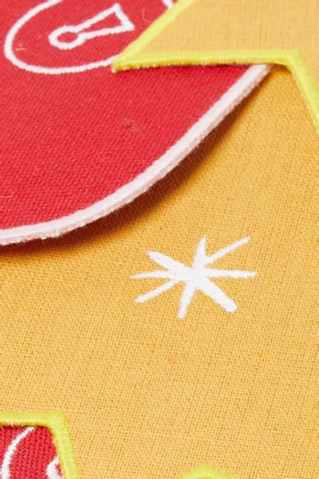 Heart & Star Coasters in Cotton, Set of 4
