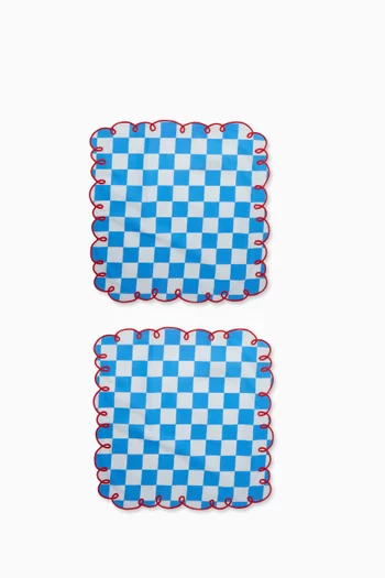 Dama Chessboard Napkins, Set of 2