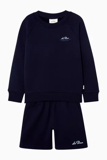 Globe Sweatshirt in Cotton-terry