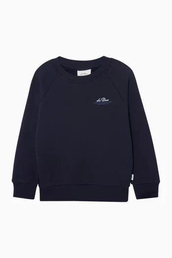 Globe Sweatshirt in Cotton-terry
