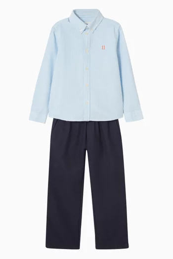 Konrad Oxford Shirt in Cotton-linen