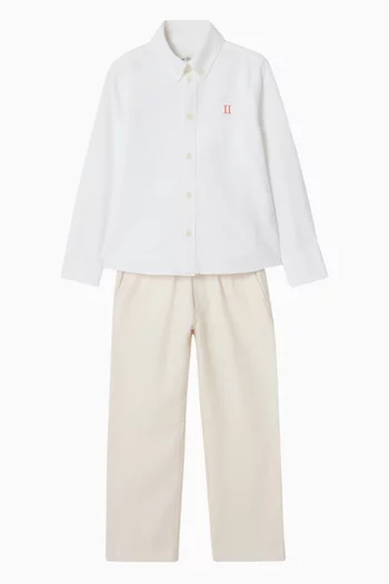 Konrad Oxford Shirt in Cotton-linen