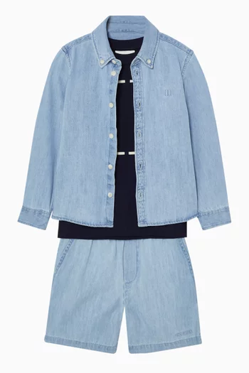 Konrad Shirt in Cotton-denim