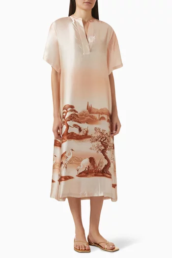 Mirage Kaftan in Silk