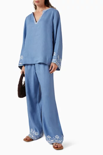 Bloom Embroidered Pants