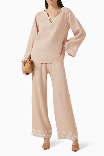 Bloom Embroidered Pants