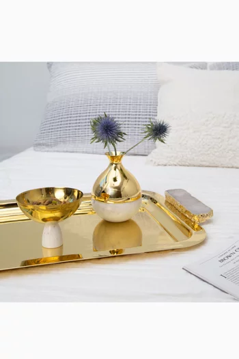 Coluna Nut Bowl & Dual Bud Vase Gift Set