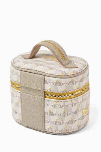 Dream Vanity Case in Scale Canvas & Leather