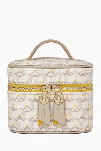 Dream Vanity Case in Scale Canvas & Leather