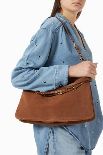 Belt Shoulder Bag in Leather