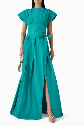 Raponzolo Maxi Skirt in Taffeta