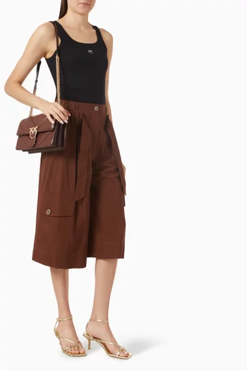 Patricia Long Bermuda Shorts in Cotton Twill