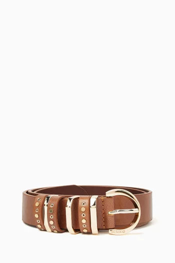 Cintura Passanti H3 Vitello Belt in Leather