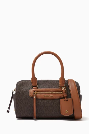Extra Small Jet Set Duffle Crossbody Bag in Signature Logo Canvas