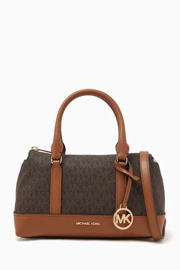 Small Andie Signature Logo Satchel Bag