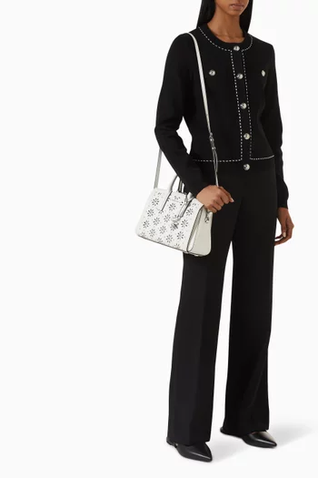 Small Laila Top-handle Bag in Leather