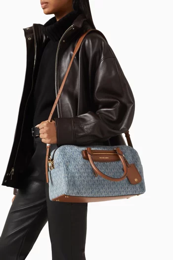 Medium Jet Set Travel Bag in Denim