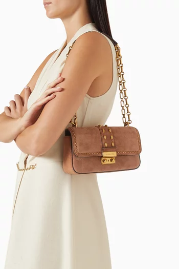 Small Tribeca Top-handle Bag in Suede