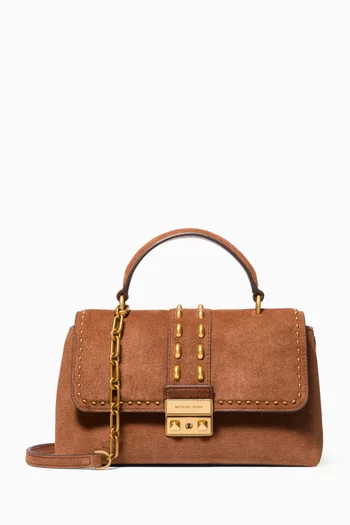 Small Tribeca Top-handle Bag in Suede