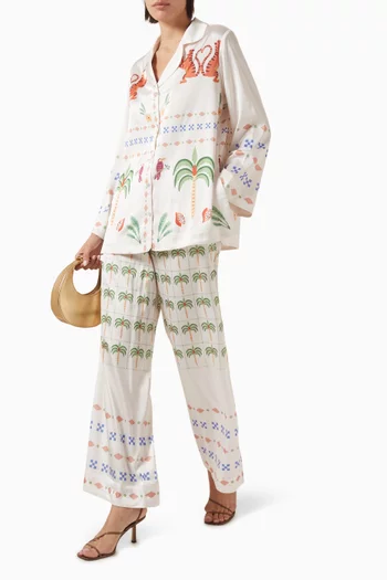 Iris Printed Shirt & Pants Set