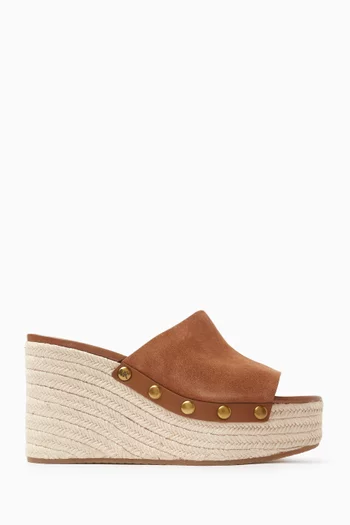Mayes 102 Wedge Platform Sandals in Suede