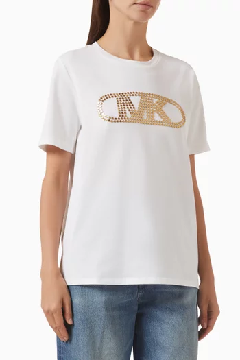 Studded Empire Monogram T-shirt in Cotton