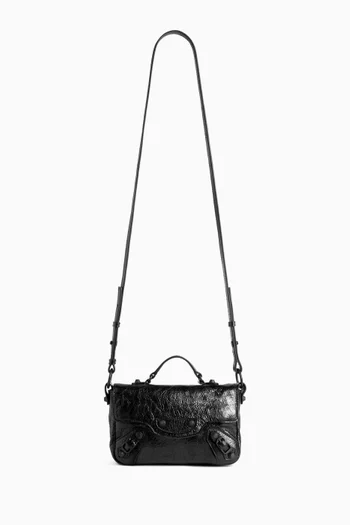 Nano Le City Flap Bag in Arena Lambskin