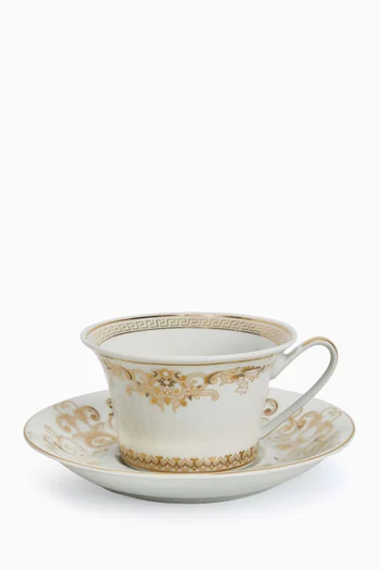x Rosenthal Medusa Gala Tea Cups & Saucers in Porcelain, Set of 6
