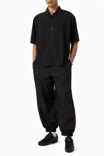 Raw Edge 3-stripes Pants in Nylon