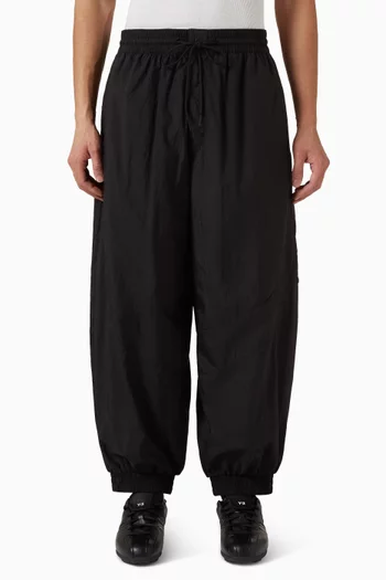Raw Edge 3-stripes Pants in Nylon