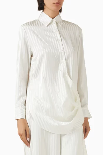 Scarf Drape Shirt