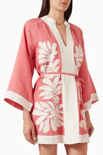 Lumi Belted Dress in Linen