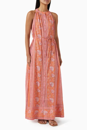 Isha Printed Dress in Cotton