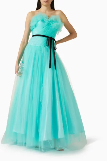 Ruffle Ball Gown in Tulle