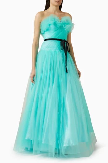 Ruffle Ball Gown in Tulle