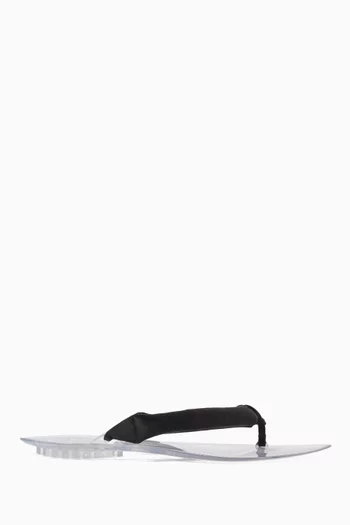 Invisible Thong Mules in Satin