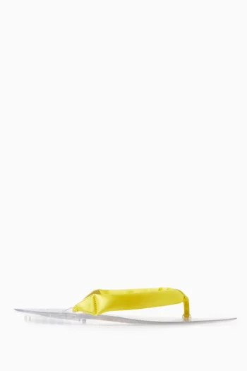 Invisible Thong Mules in Satin