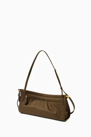Medium Le Click East West Shoulder Bag in Nylon
